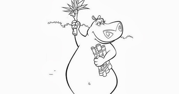 Madagascar Gloria coloring pages | Free Coloring Pages and Coloring