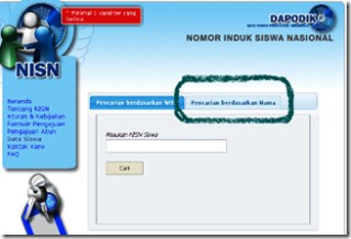 Cara Mencari NISN Siswa Melalui Internet - Online