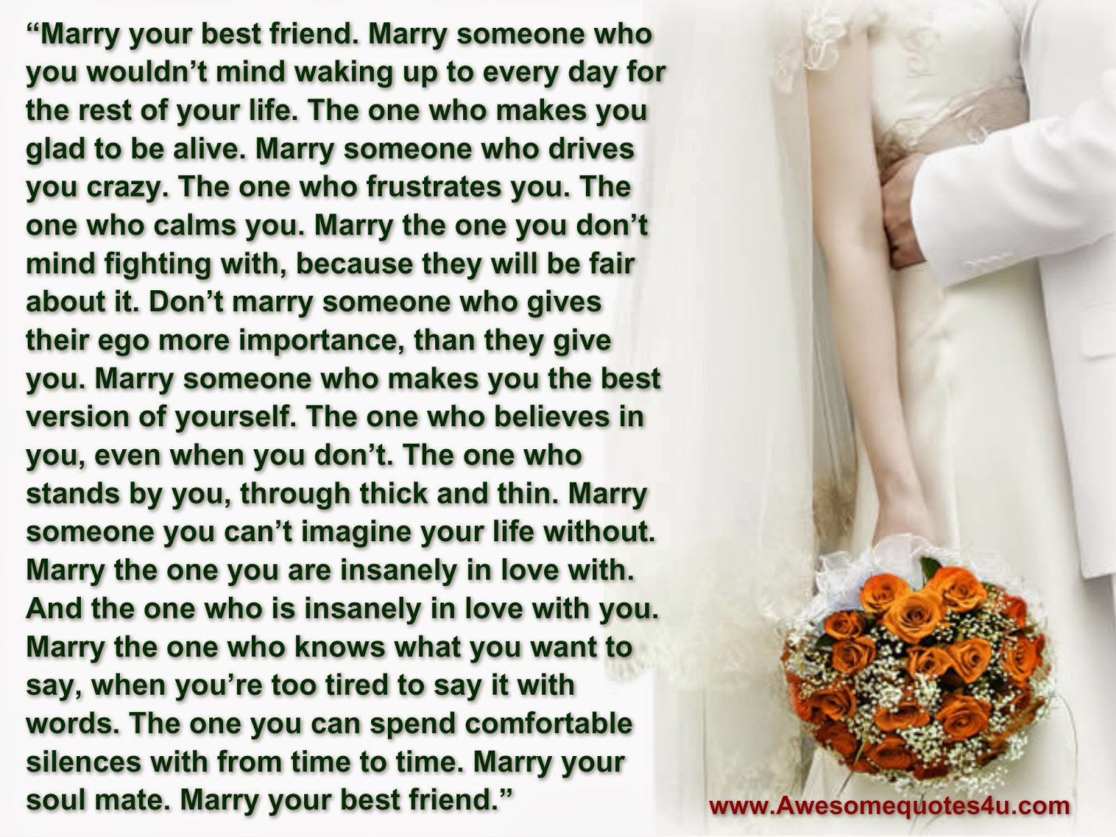 Marry your best friend quote
