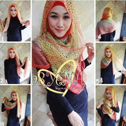 cara memakai hijab