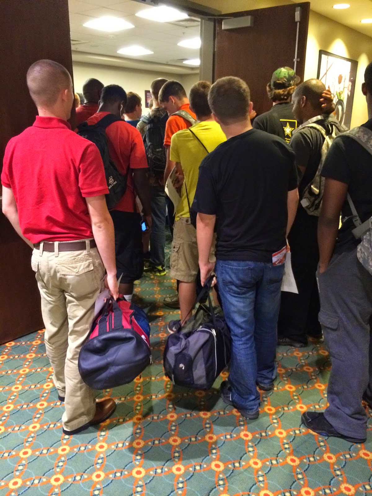 Oorah! A Marine Corps Journey Second trip to MEPS "Raise your right