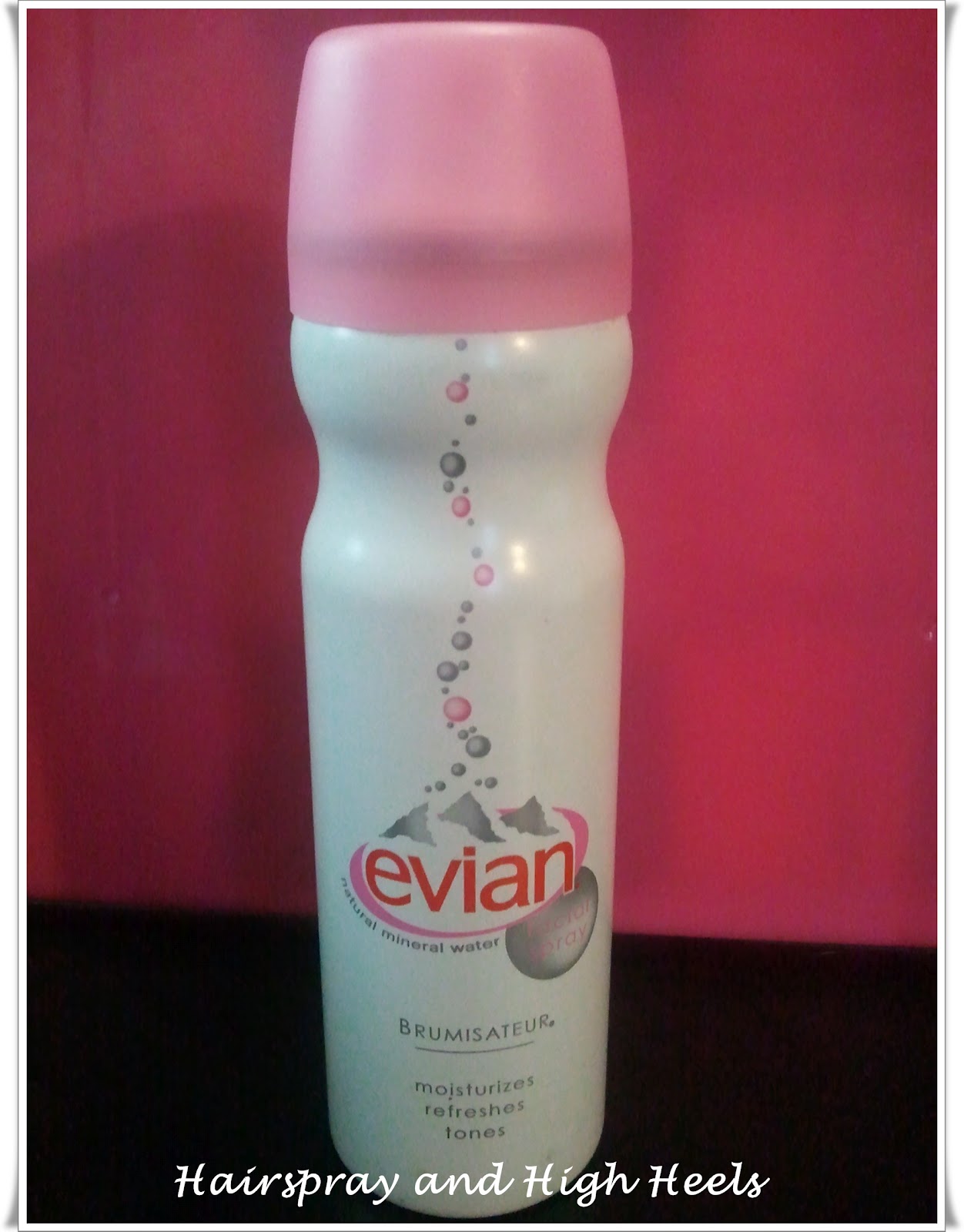 Evian Mineral Water Spray Review Hairspray and Highheels