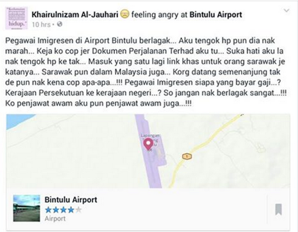 Luahan Penjawat Awam Terhadap Pegawai Imigresen Dikritik Netizen! Luahan Penjawat Awam Terhadap Pegawai Imigresen Dikritik Netizen!