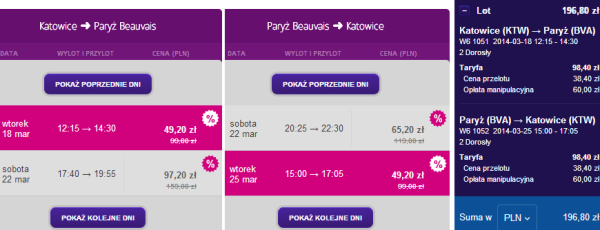 Tani bilet lotniczy na marzec 2014 z Katowic do Paryża Tanie loty Paryż