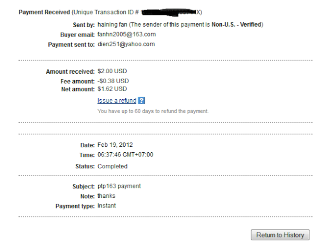 Second payment from PTP163