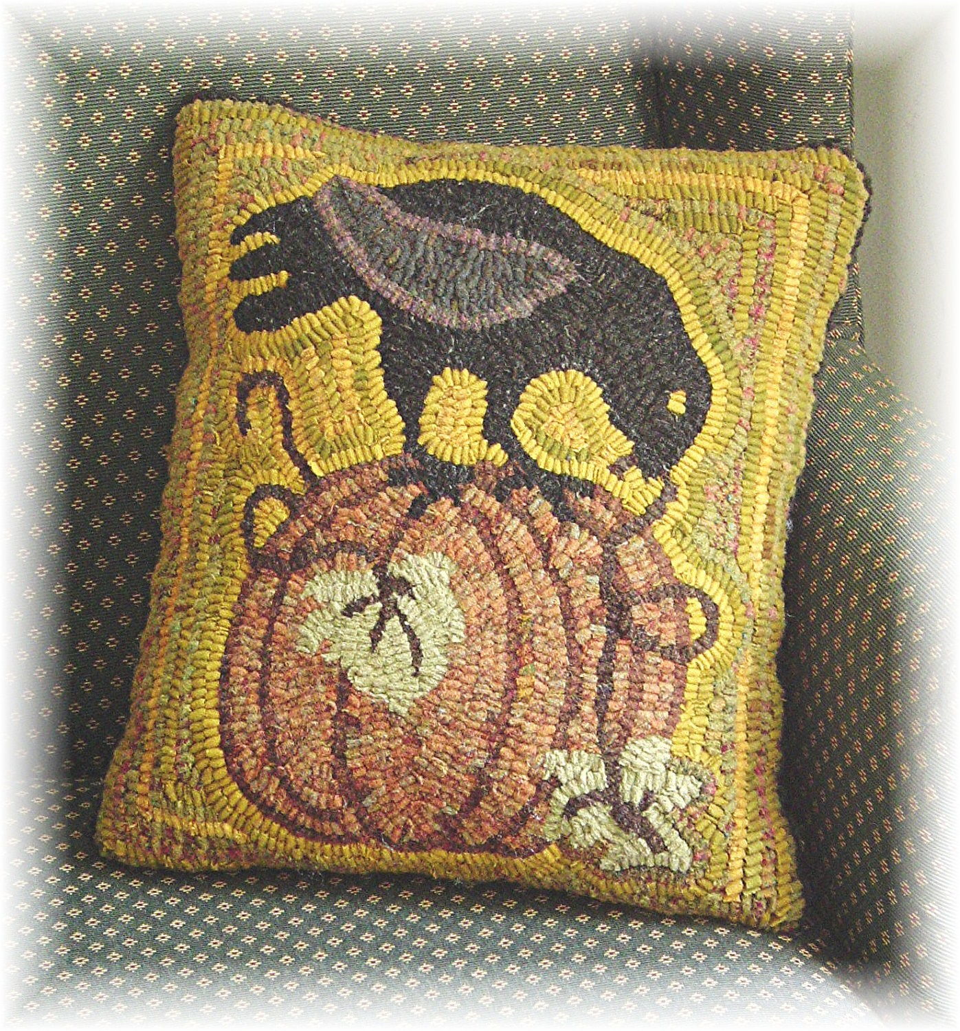 common ground "Hooked" on Wool Pillows for Fall