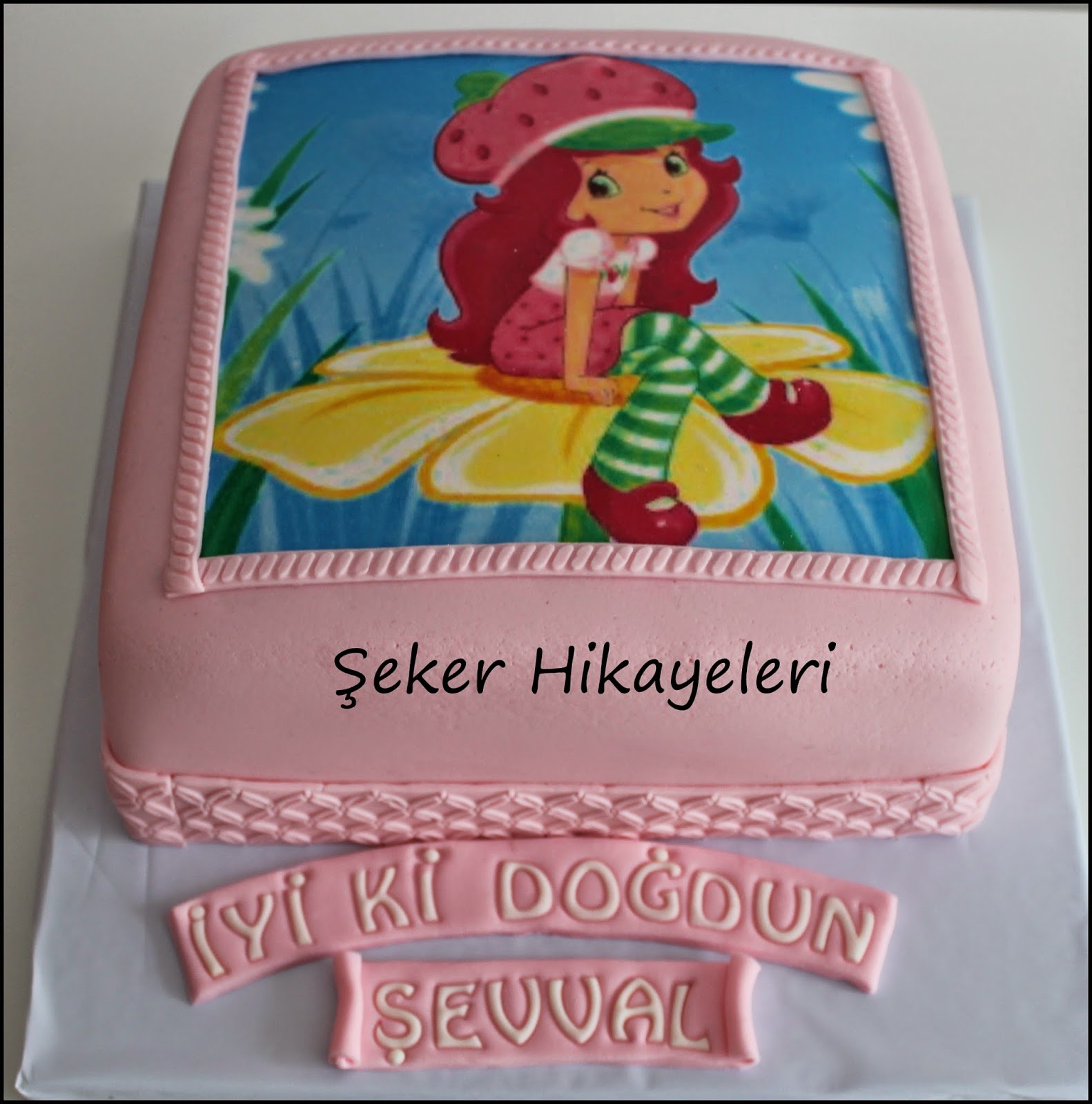 Şeker Hikayeleri Çilek Kız Pasta