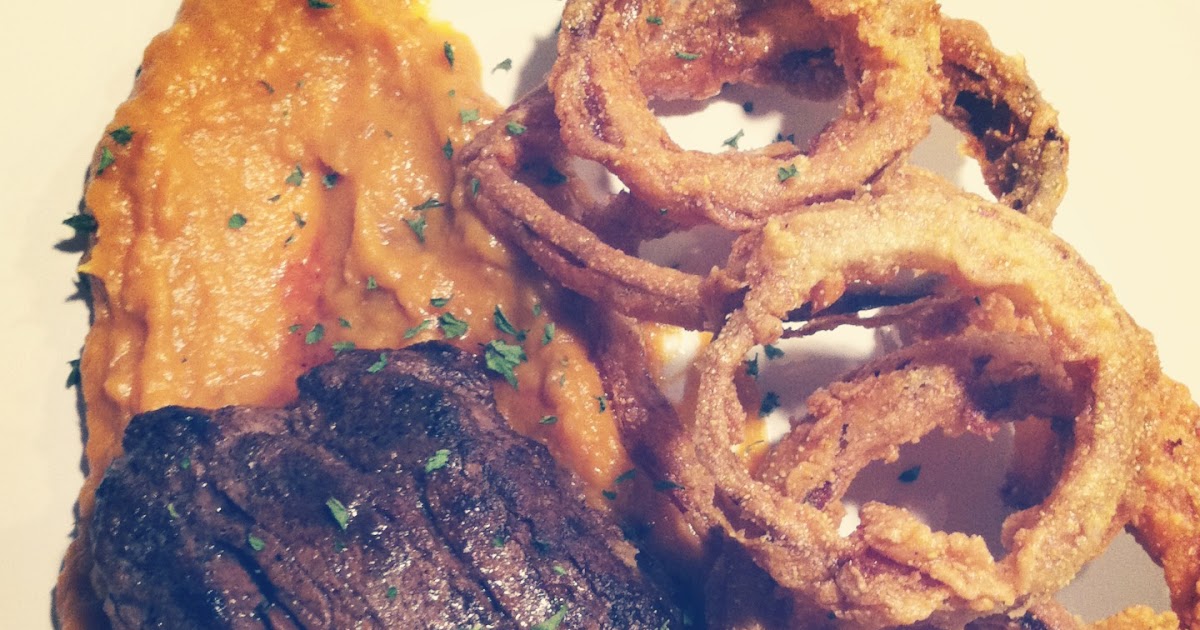 Dearie CornmealFried Onion Rings + Filet Mignon Recipe!