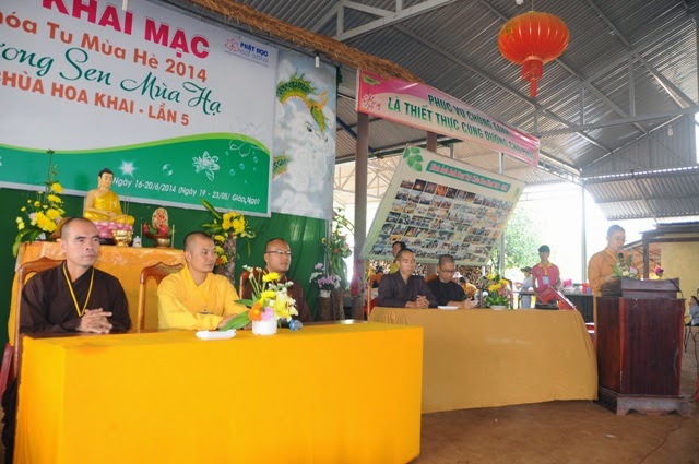 Bế mạc,khóa tu,mùa hè, chùa Hoa Khai, năm 2014