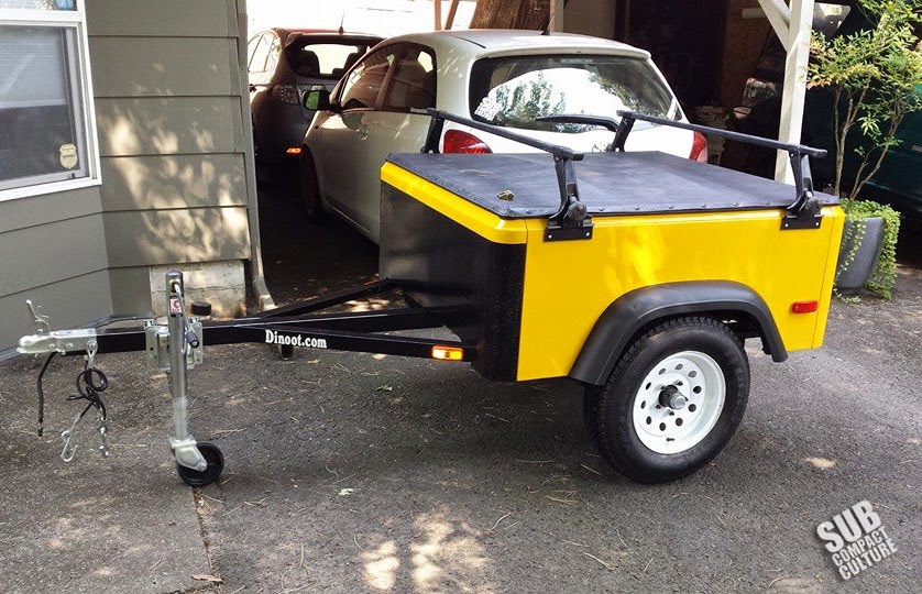 Our yellow Dinoot Micro Trailer