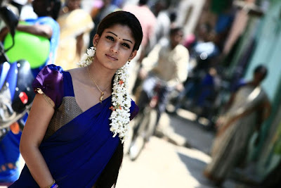 Actress Nayanthara Hot Saree Photos