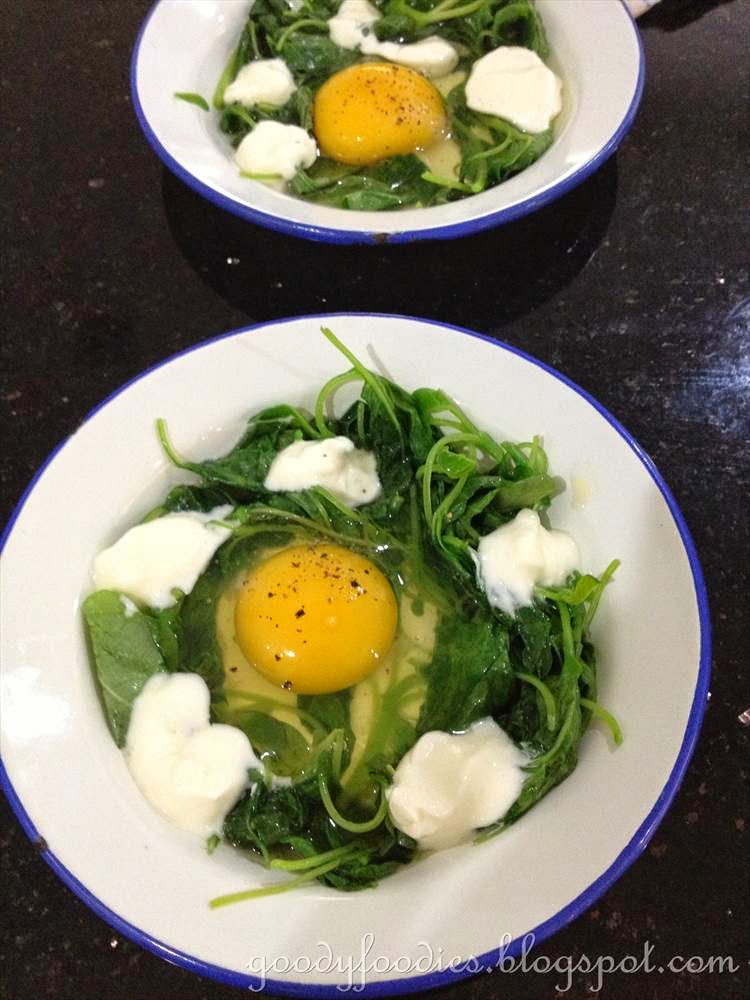 GoodyFoodies Recipe Baked Egg Florentine (Gordon Ramsay)