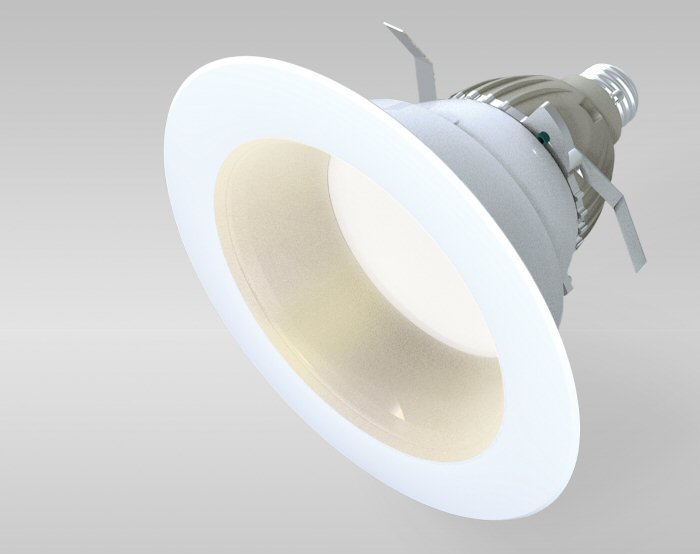 Living Green With LED Lighting World Cree demonstrates LED downlight