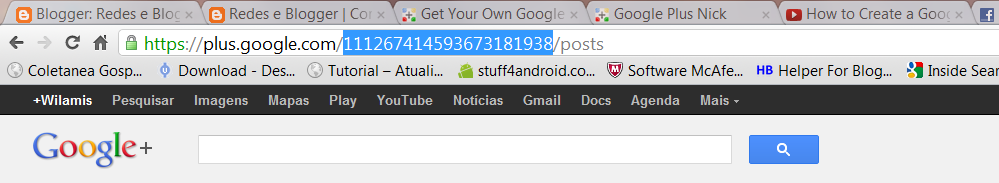 Google+ ID google plus id