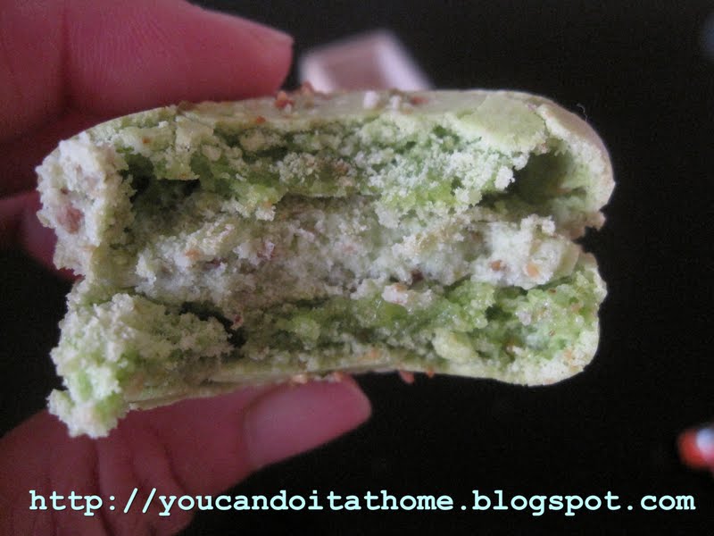 You can do it... at home! Pistachio Macarons with buttercream filling