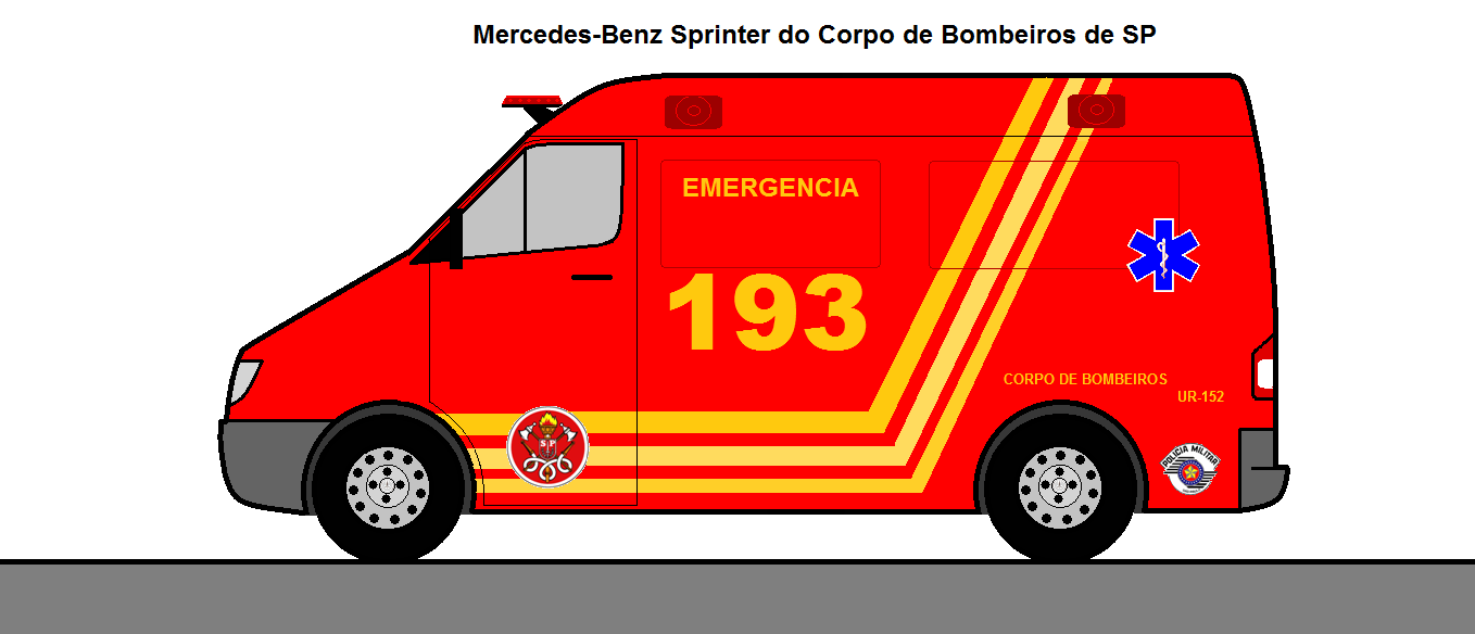Sprinter do Corpo de Bombeiros de SP - DCP Design