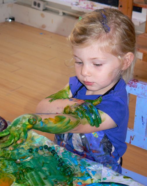 Littlest Birds Studio Back to the Basics with Finger Painting