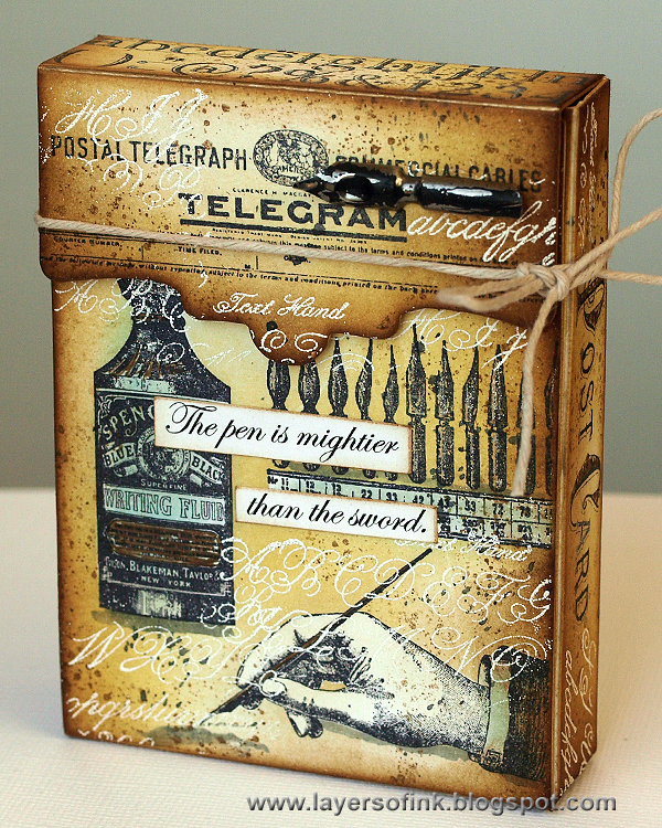 Layers of ink - Writing Recipe Box by Anna-Karin