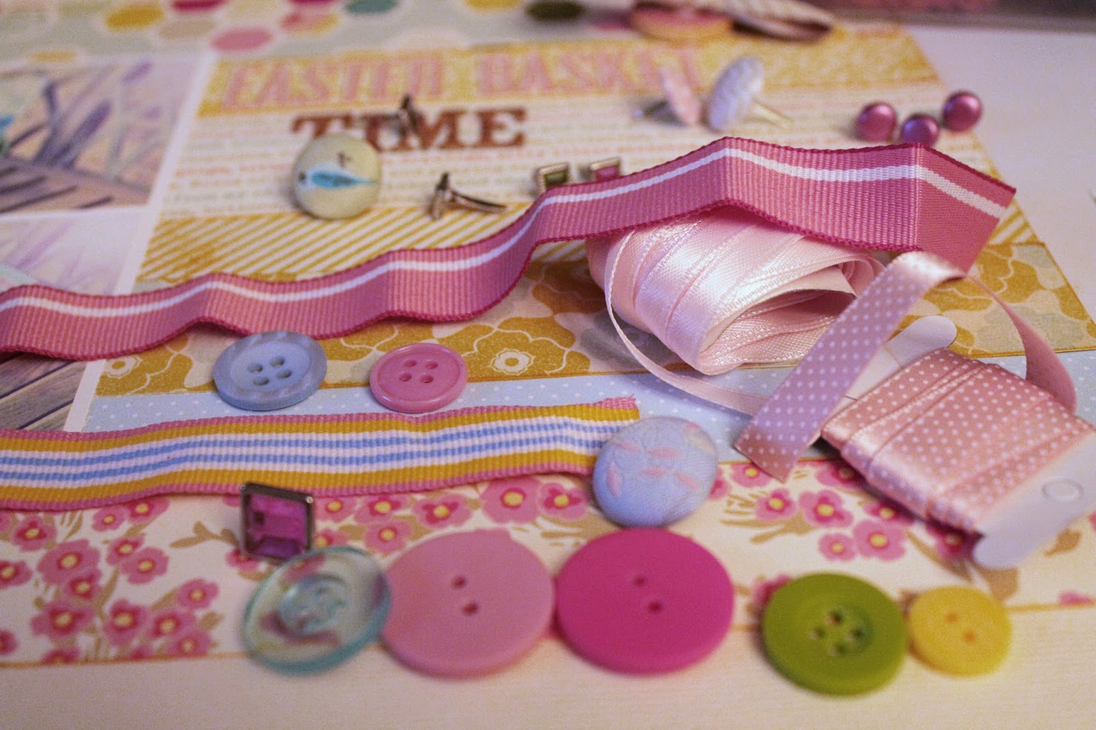 Scrap your scraps Using Up Your Ribbons, Brads, and Buttons