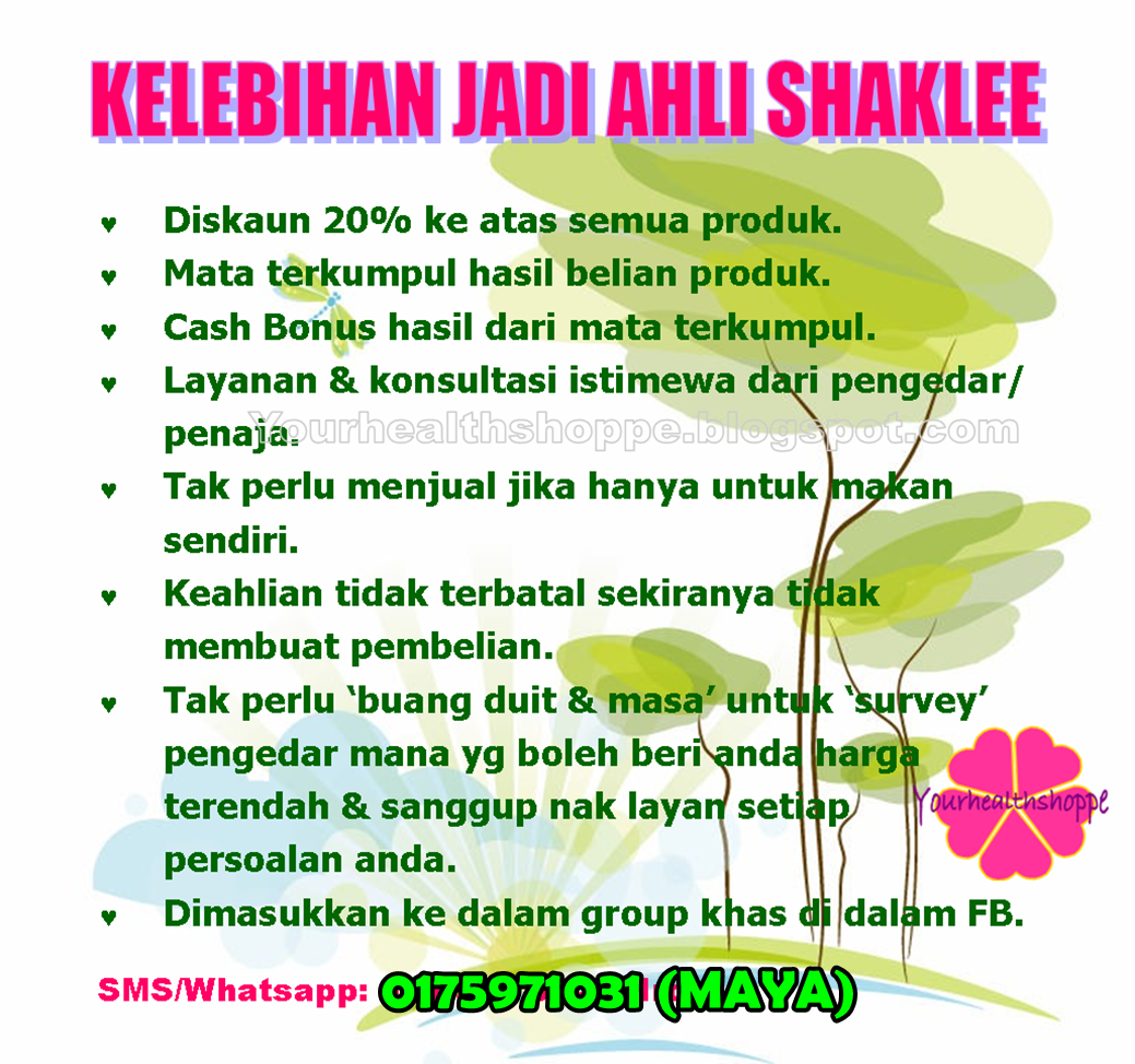 JOM JADI AHLI SHAKLEE!