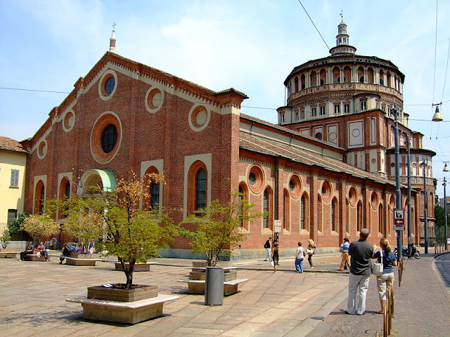 Santa Maria della Grazie—home to one of art history's most significant and splendid masterpieces of all time—Leonardo's 'Last Supper.' Photo: WikiMedia.org.