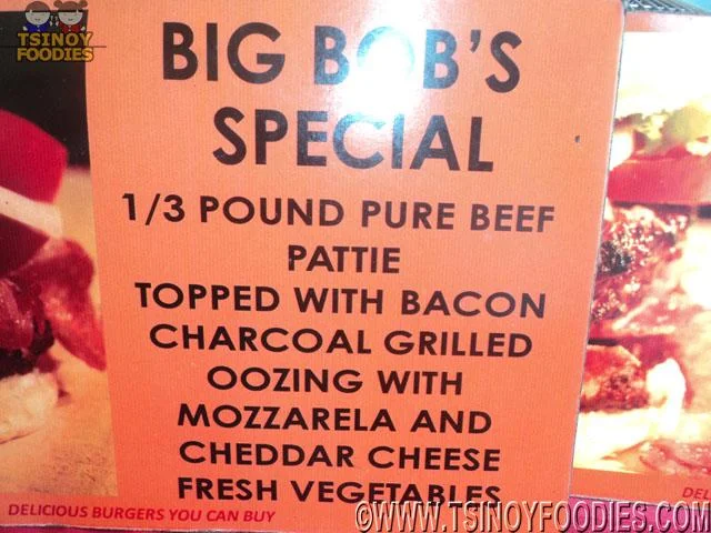 big Bobs charcoal grilled burgers