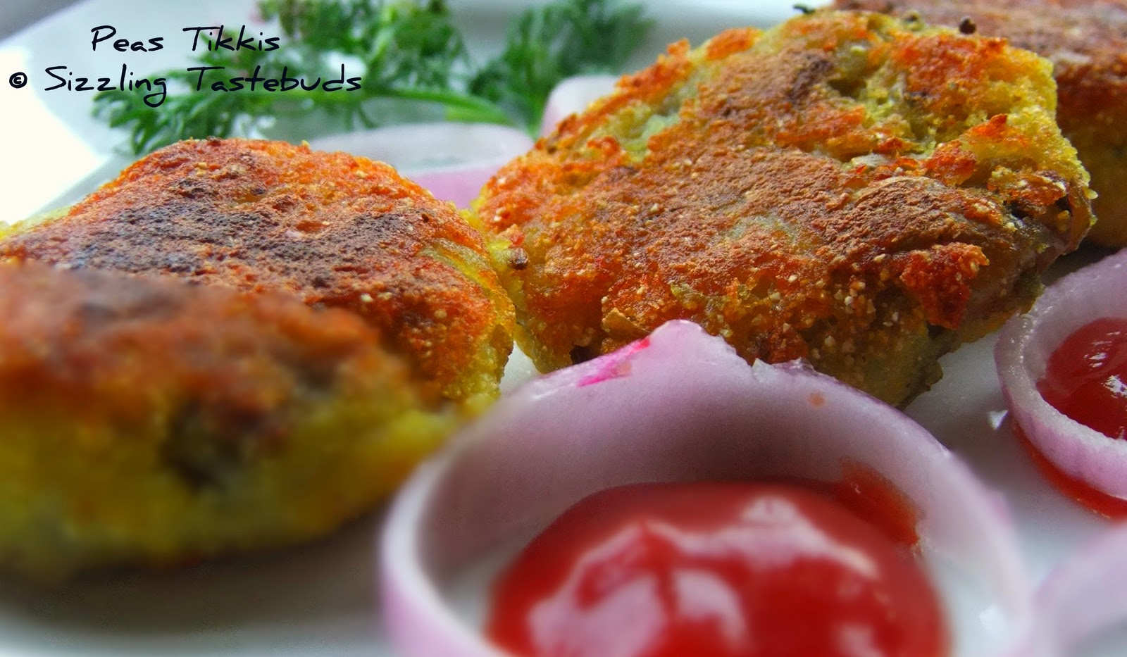 Sizzling Tastebuds Peas Tikkis Matar ki Tikki