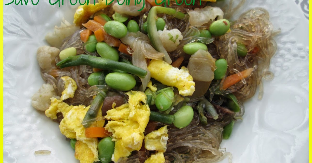 Save Green Being Green Bean Thread Vermicelli with Edamame Stir Fry