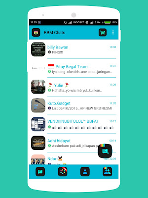 BBM Flath Light Versi Terbaru (BBM Apk Android) BBM Mod Tema Flat Light Versi 2.10.0.30 Apk (Terbaru)