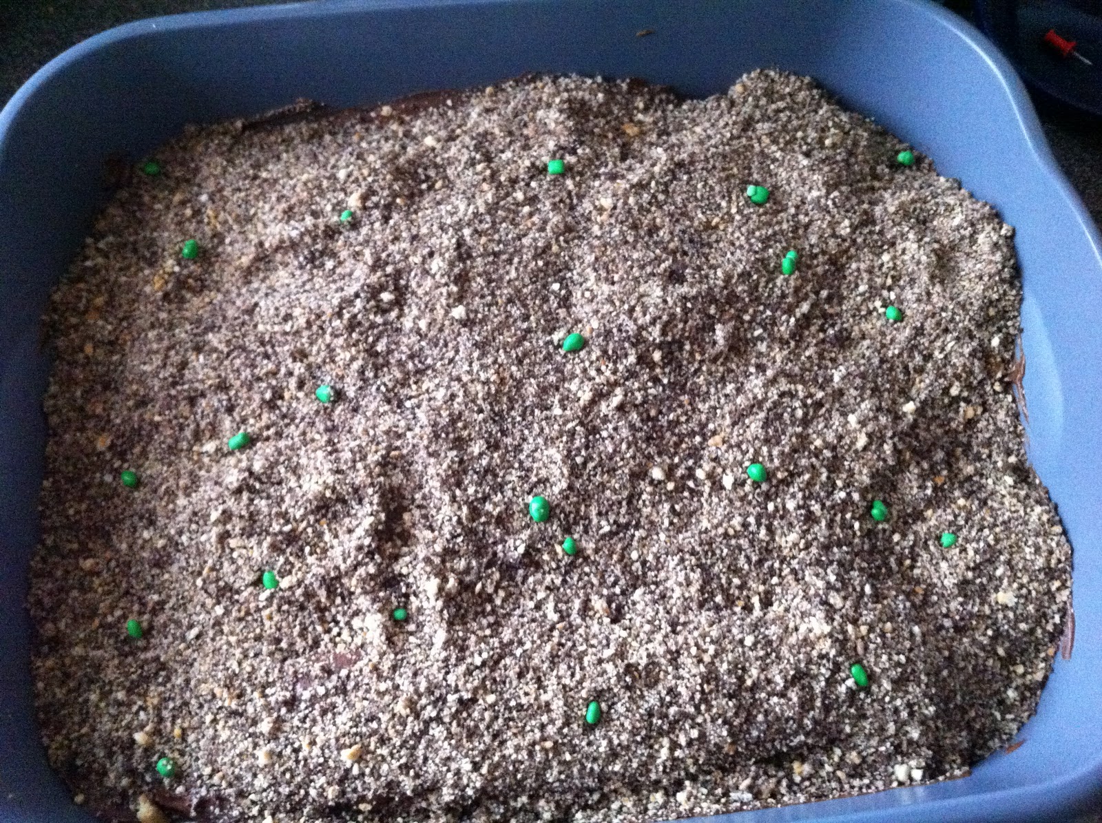 Mo Momma April Fools Dessert Kitty Litter Cake