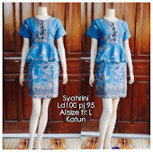 Dress Batik Katun DB 5078 Dress Batik Katun DB 5078