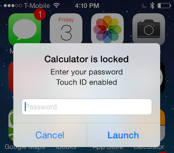 AppLocker Uses Touch ID To Protect Individual Apps