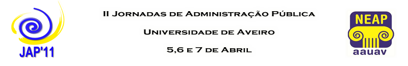 II Jornadas de Administração Pública - Universidade de Aveiro