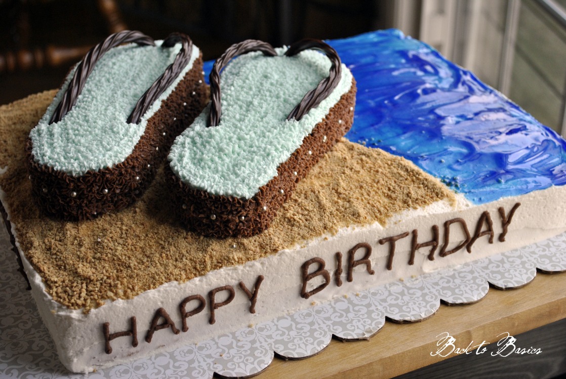 Back to Basics Flip Flop Cake