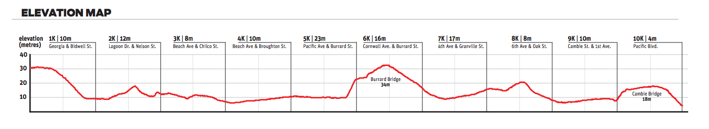 Rotterdam Marathon Elevation Chart