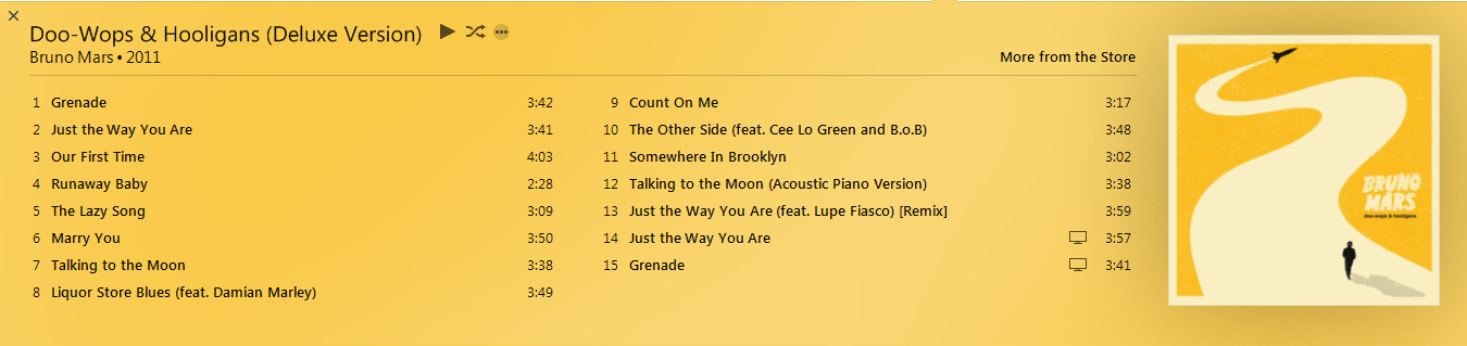 Bruno Mars Doo Wops Hooligans Deluxe Version Itunes Plus Aac M4a Unklbee S