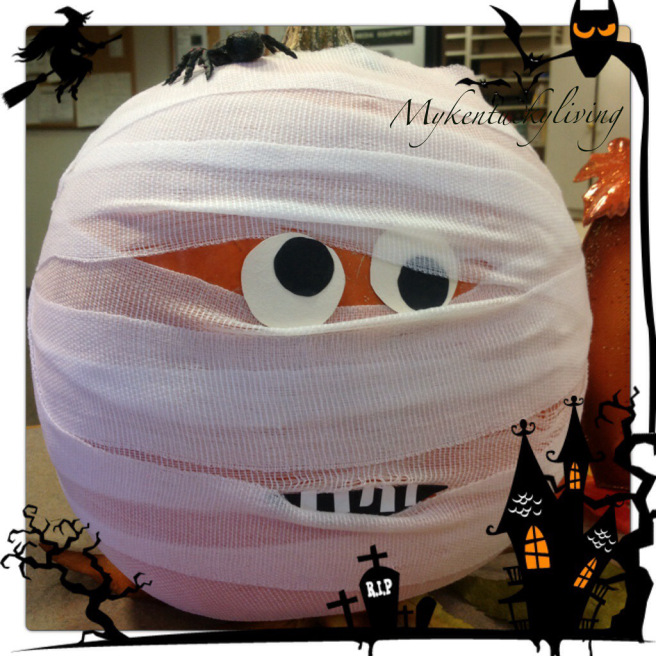 Fall Decorating: Make an Easy Mummy Pumpkin - My Kentucky Living