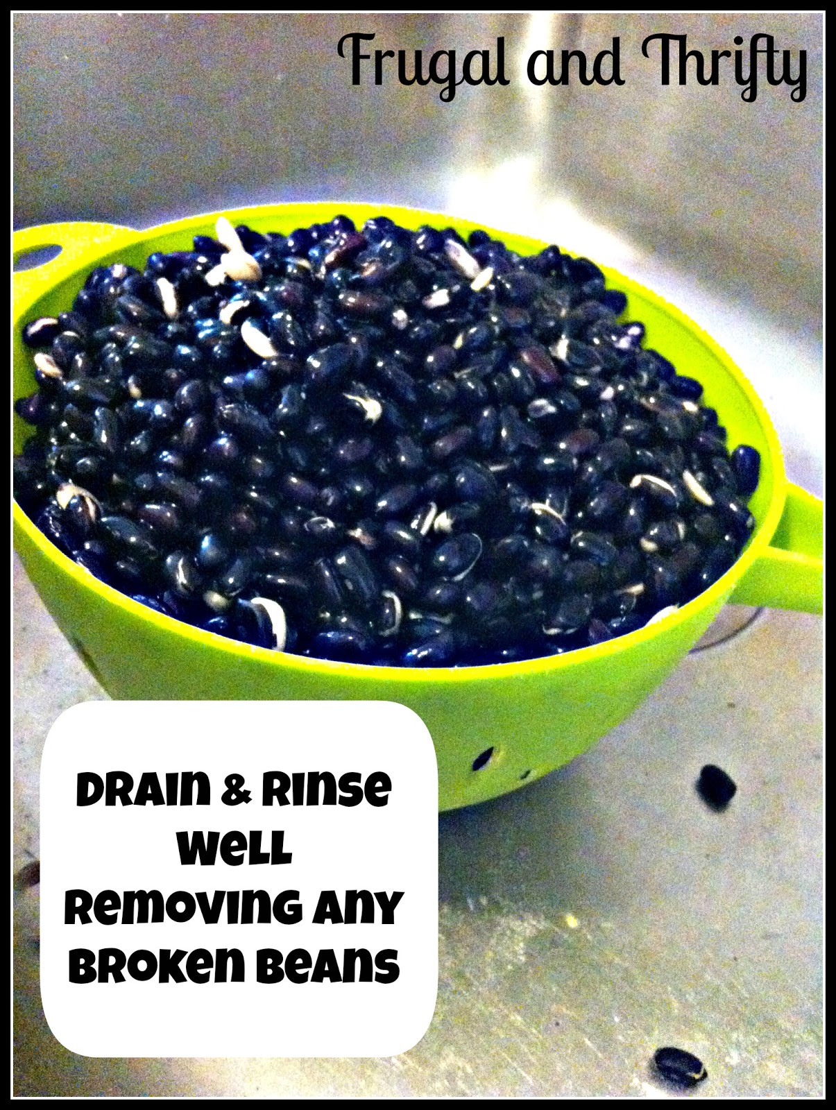 Frugal & Thrifty Black Beans For Freezing