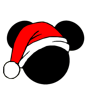 mickey and minnie heads dressed for christmas oh my christmas minnie ears