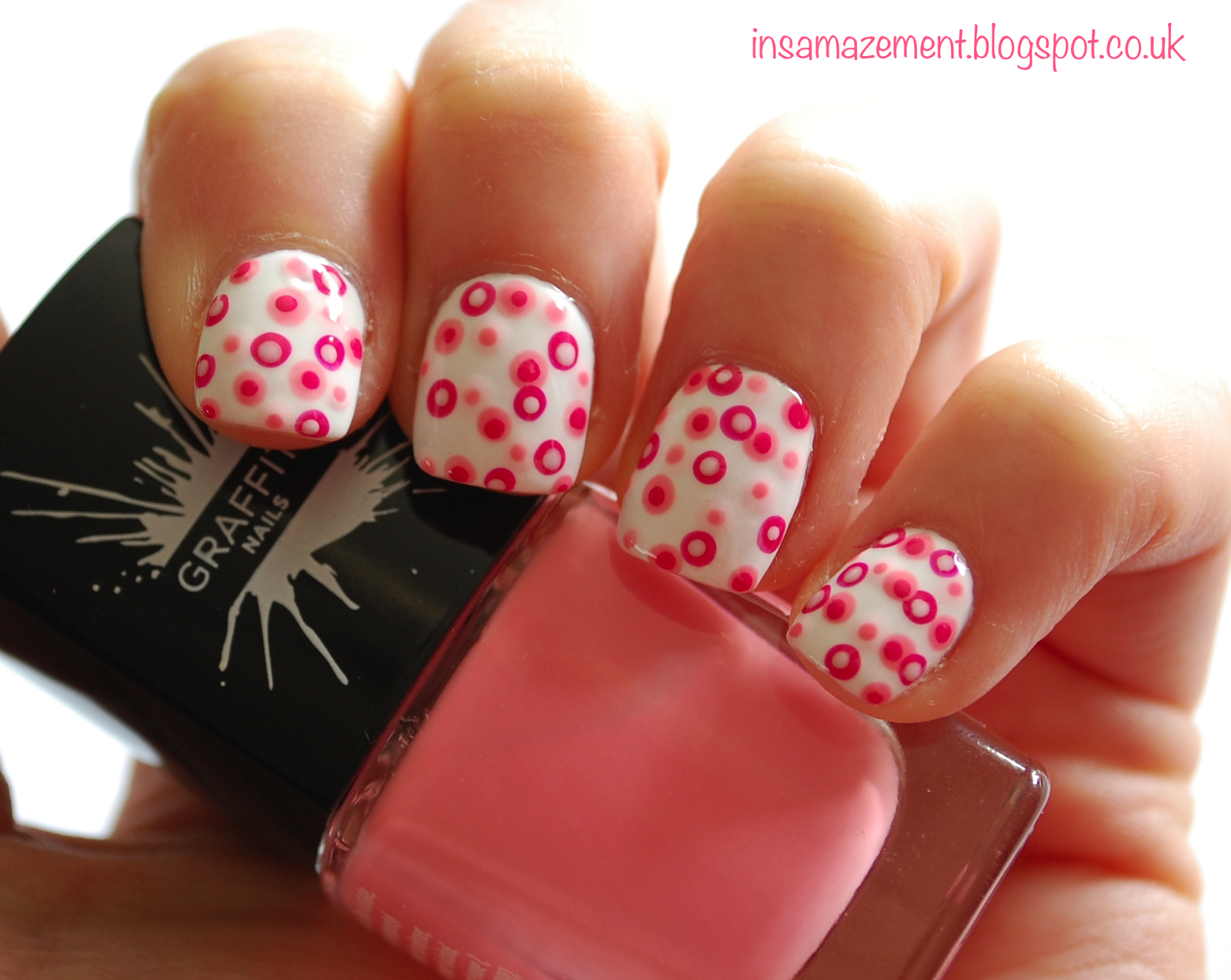 In SAMazement Double Polka Dot Nail Art Tutorial