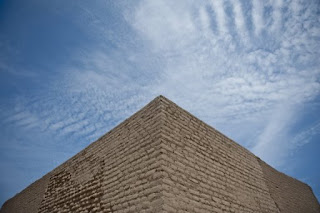 Un muro del santuario inca de Pachamac, al sur de Lima, el 5 de abril (AFP, Ernesto Benavides)