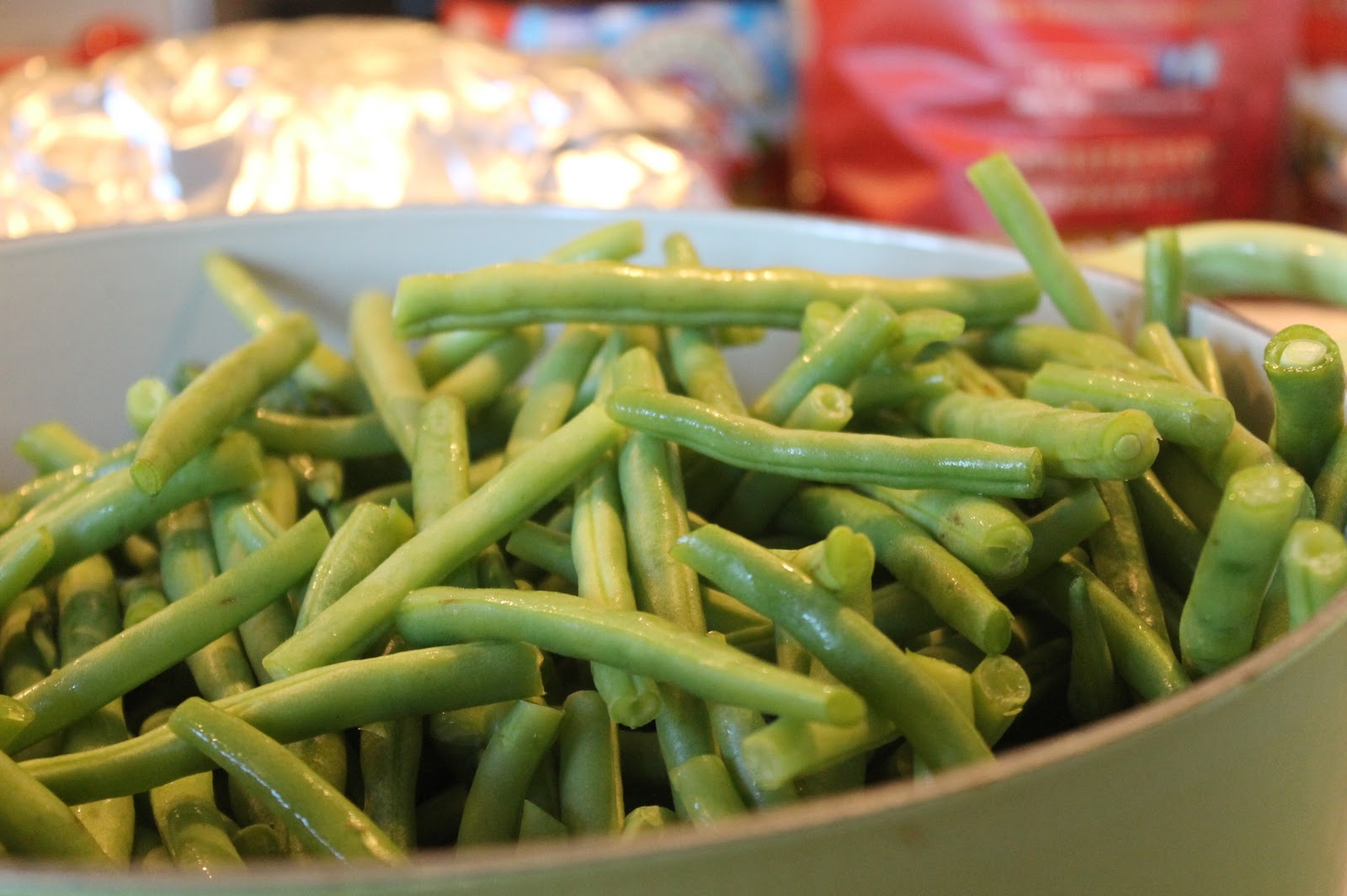 ty's kitchen Braised Green Beans with Tomatoes and Onions