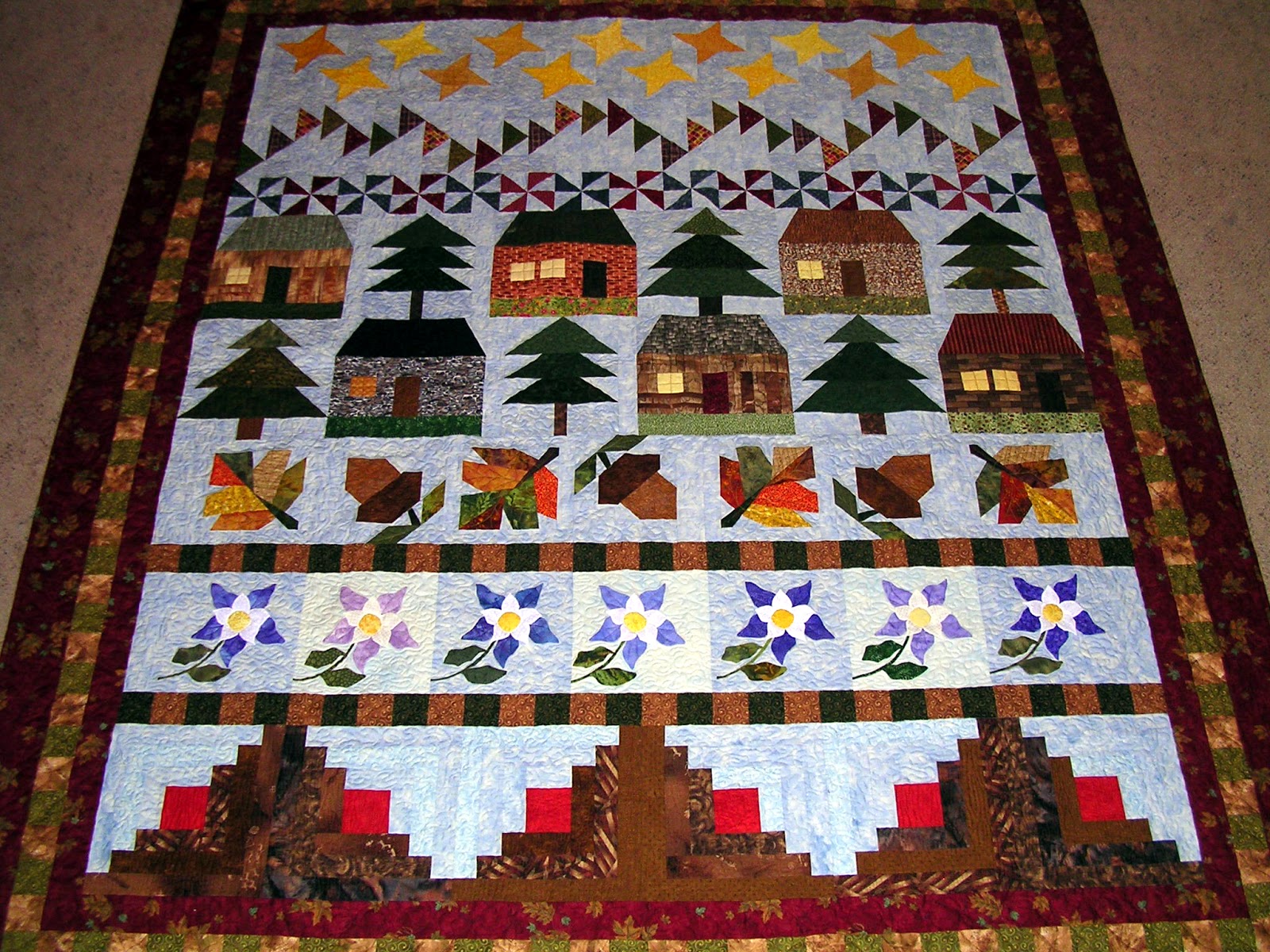 Sew Fun 2 Quilt Colorado Row Quilt