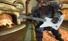small dwarf with guitar