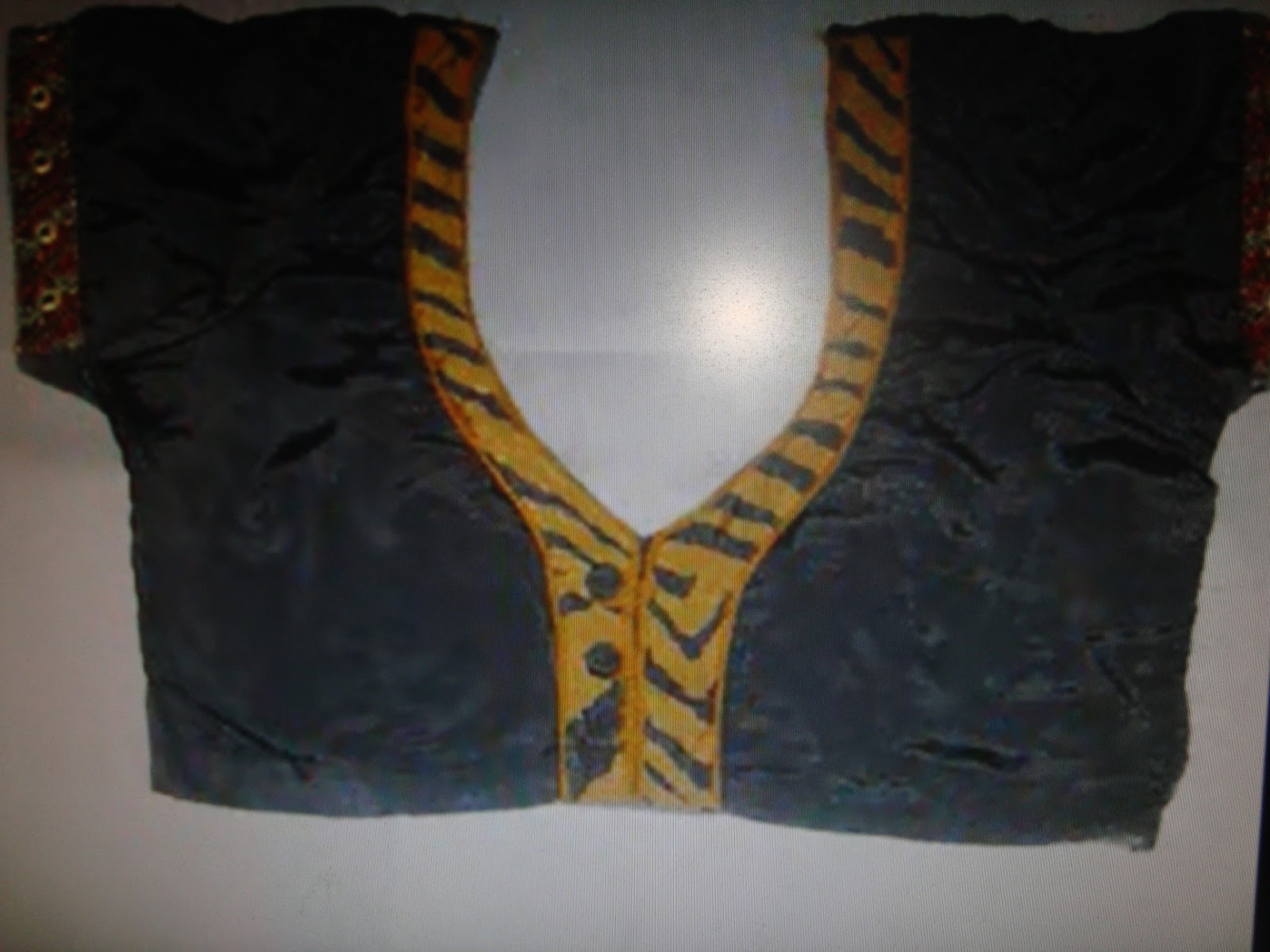 Y shape blouse model black color back neck blouse