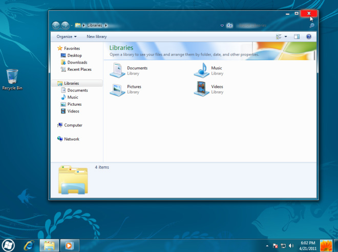 interface baru windows 8 skin pack