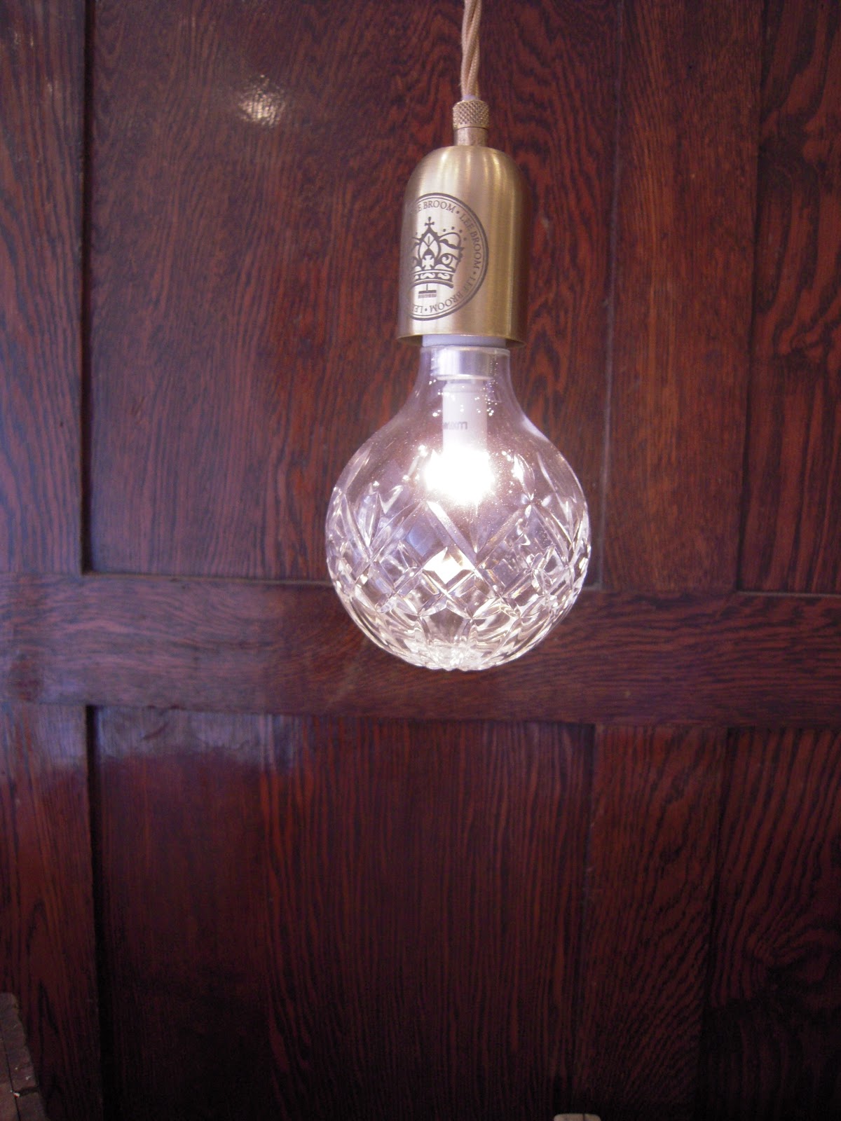 Light Color Design A Cut Glass Light Bulb