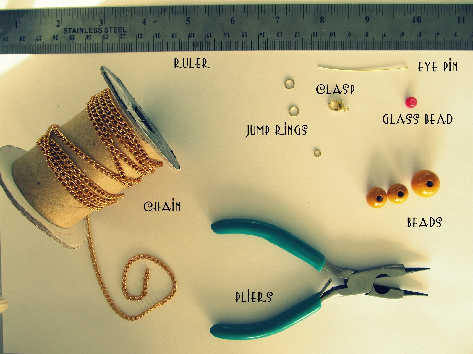 WobiSobi Bead and Chain Necklace, DIY