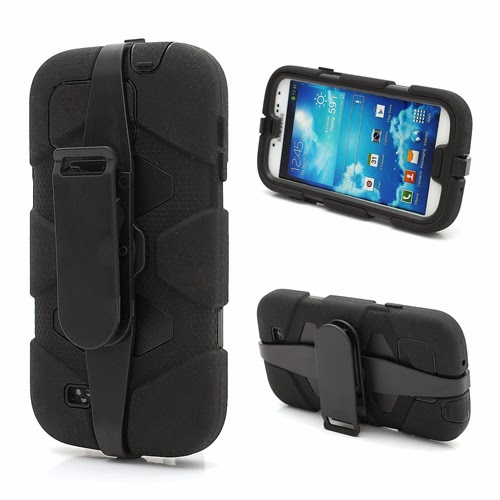 Military Duty Belt Clip Silicone & PC Hybrid Case for Samsung Galaxy S4 IV i9500 i9502 i9505 - Black Military Duty Belt Clip Silicone & PC Hybrid Case for Samsung Galaxy S4 IV i9500 i9502 i9505 - Black