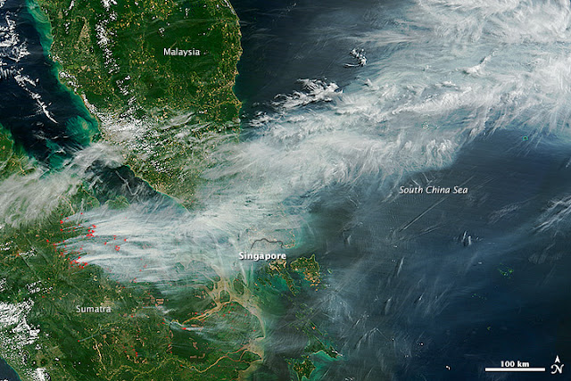 烟霾卫星图